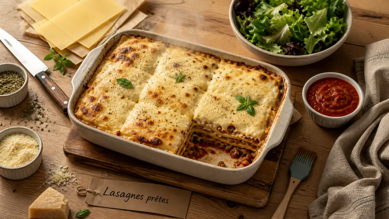 Idées repas invités : lasagnes prêtes à réchauffer