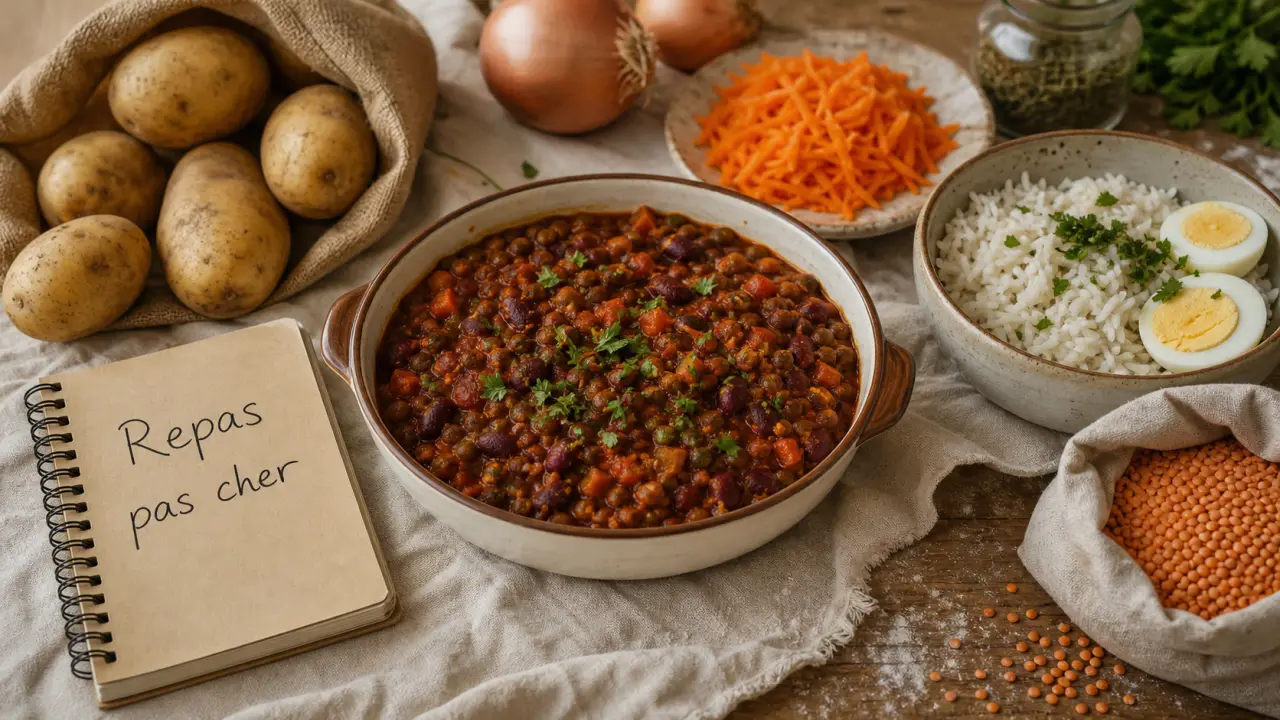 Idées repas pas cher : chili sin carne, riz et œufs en 20 minutes