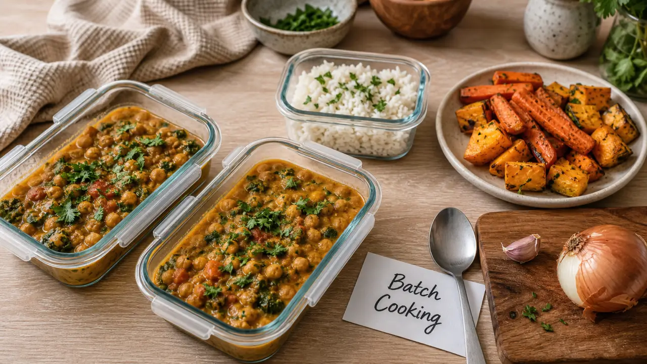 Recettes batch cooking : boîtes et bases pour la semaine
