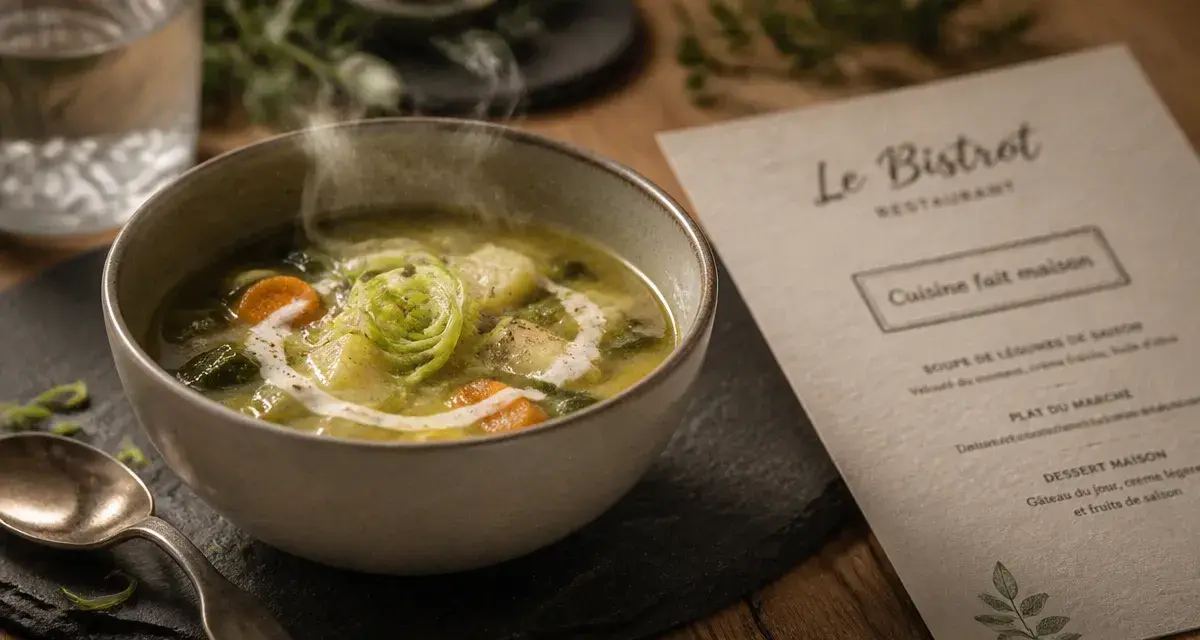 Cuisine fait maison : soupe et carte « cuisine fait maison »