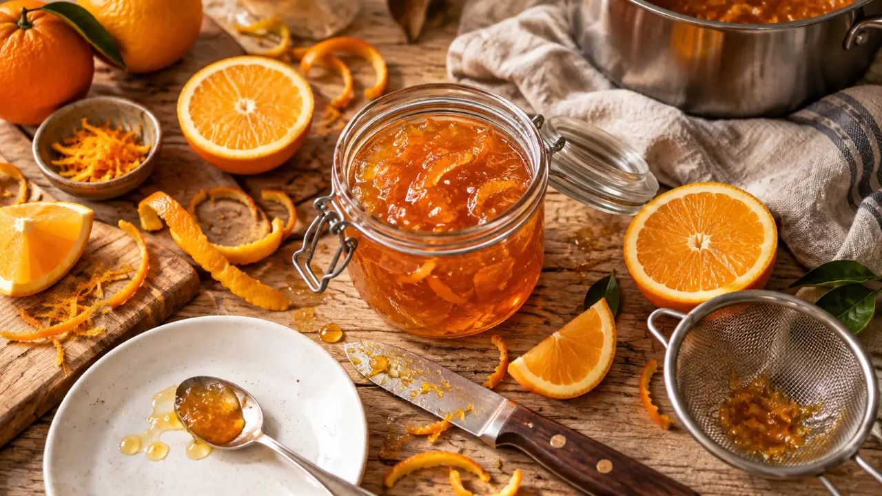 Recette confiture orange facile, zestes sans peau blanche, confiture d’orange