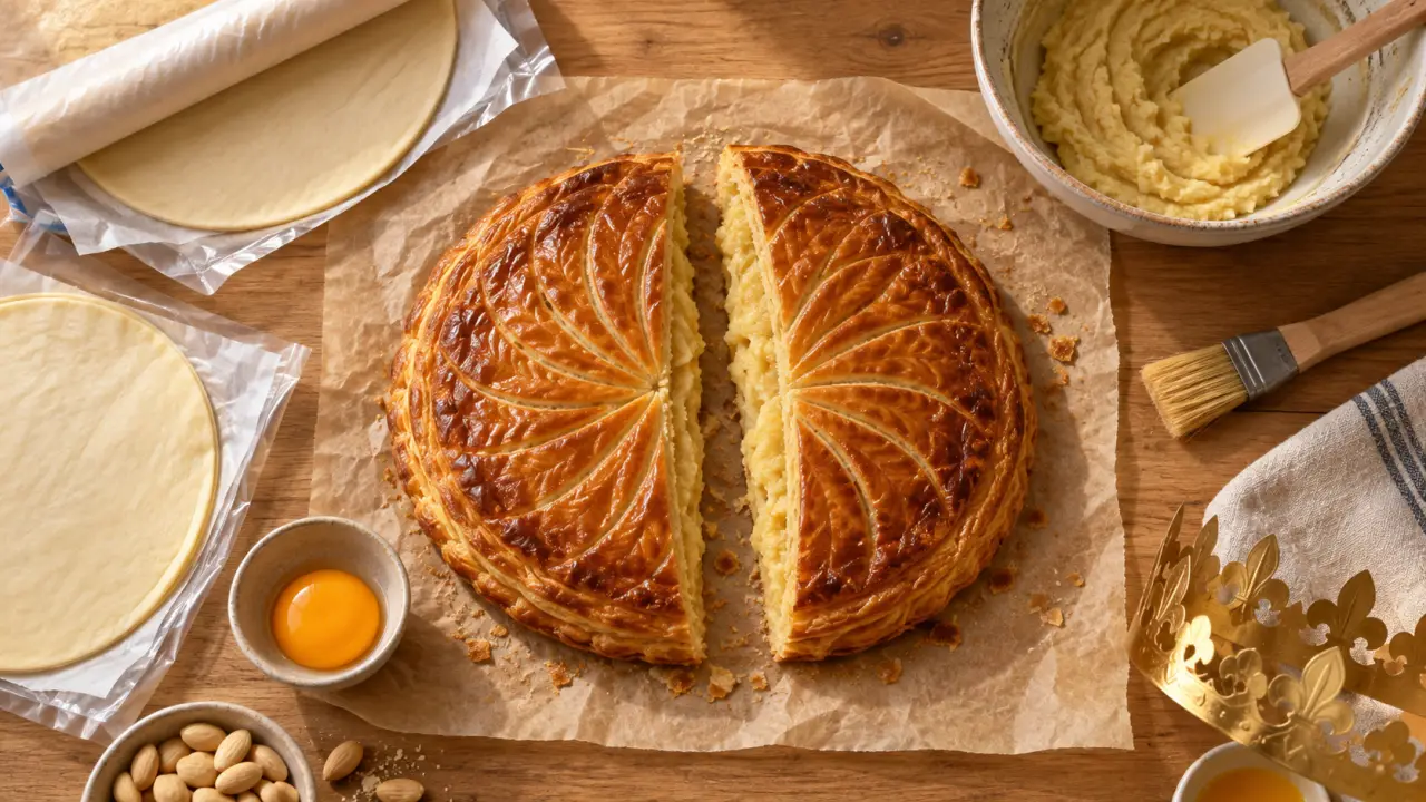 Recette frangipane facile : galette des rois dorée et fondante