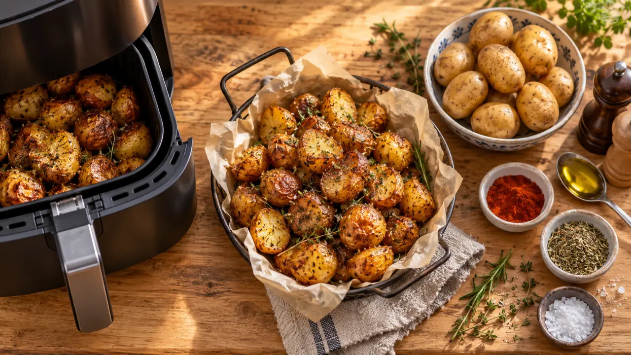 Recette air fryer facile : pommes de terre croustillantes