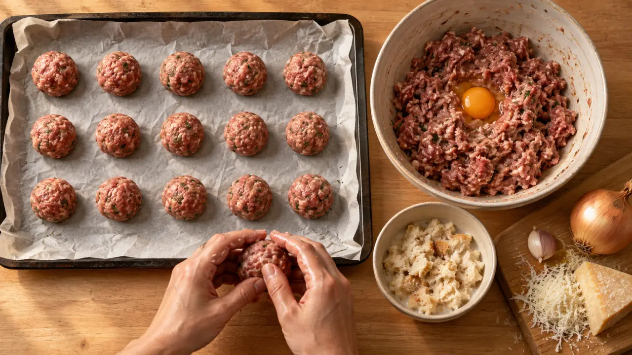 Recette boulette de viande facile au four : boulettes moelleuses en 25 minutes