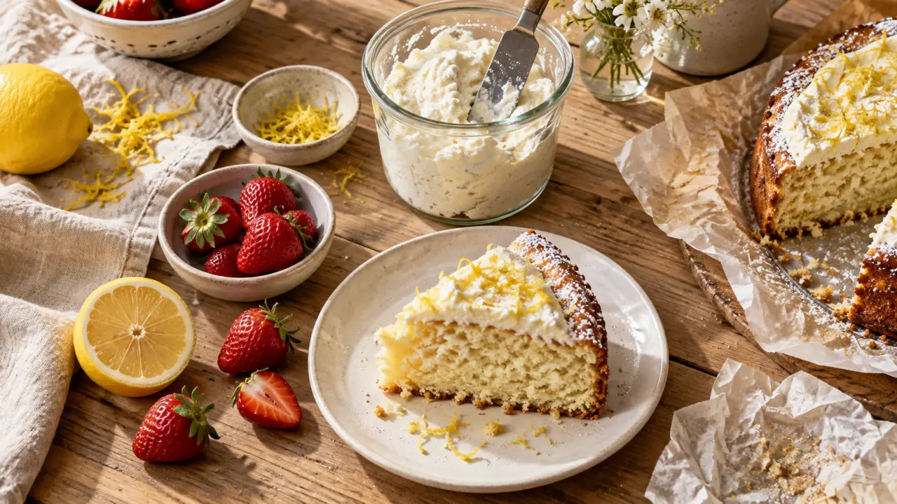 Recette ricotta dessert en verrine citron, ricotta, fraises